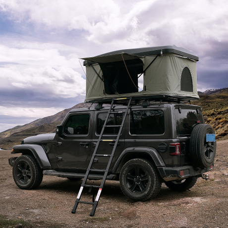 Nomad Hardshell Rooftop Tent - Black/Green