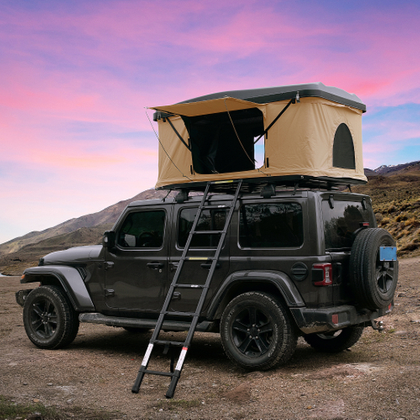 Nomad Hardshell Rooftop Tent - Black/Beige
