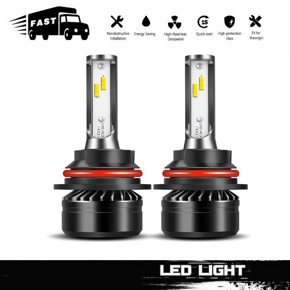 LED Headlight Bulbs Conversion Kit, 6000LM 6000K Cool White