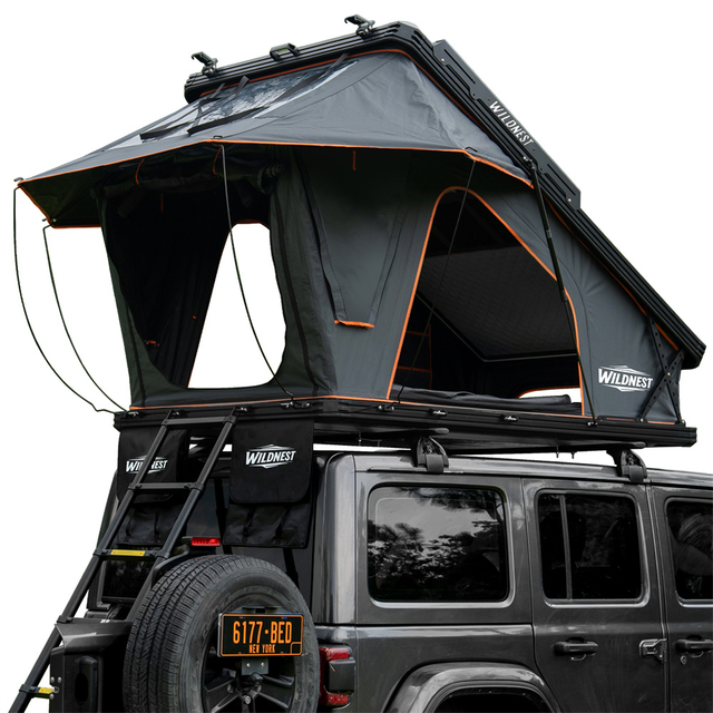 Innovator HD Rooftop Tent Hardshell with USB Outlet, Luggage Racks&Full Circle Led Strip, 3-in-1 Elevated Roof Tent with Skyview Window for Truck Jeep SUV