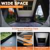 Innovator HD Rooftop Tent Hardshell with USB Outlet, Luggage Racks&Full Circle Led Strip, 3-in-1 Elevated Roof Tent with Skyview Window for Truck Jeep SUV
