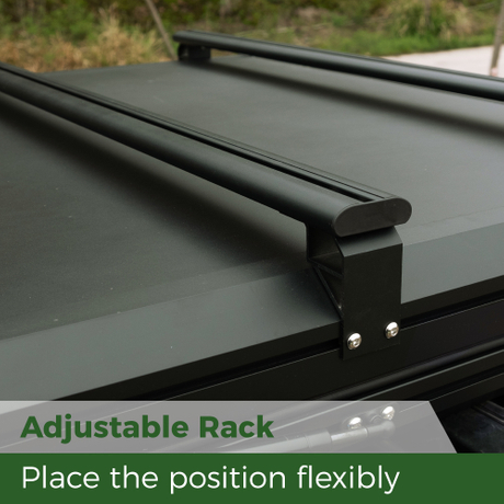 Trustmade Aluminium Black Hard Shell Grey Rooftop Tent with Roof Rack Scout Max 