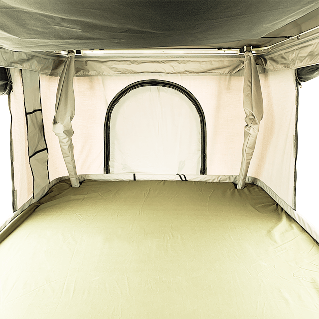 Trustmade Hard Shell Rooftop Tent 2mins Setup 100% Waterproof 50mm Mattress for Camping 2-3 Person Pick Up Available White + Beige