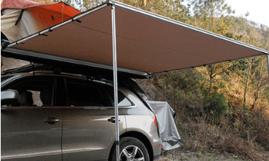 The introduction of a car side awning