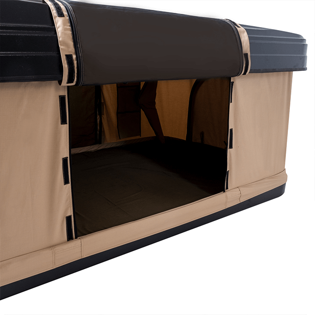 Trustmade Hard Shell Rooftop Tent 2mins Setup 100% Waterproof 50mm Mattress Pick Up Available Black + Beige