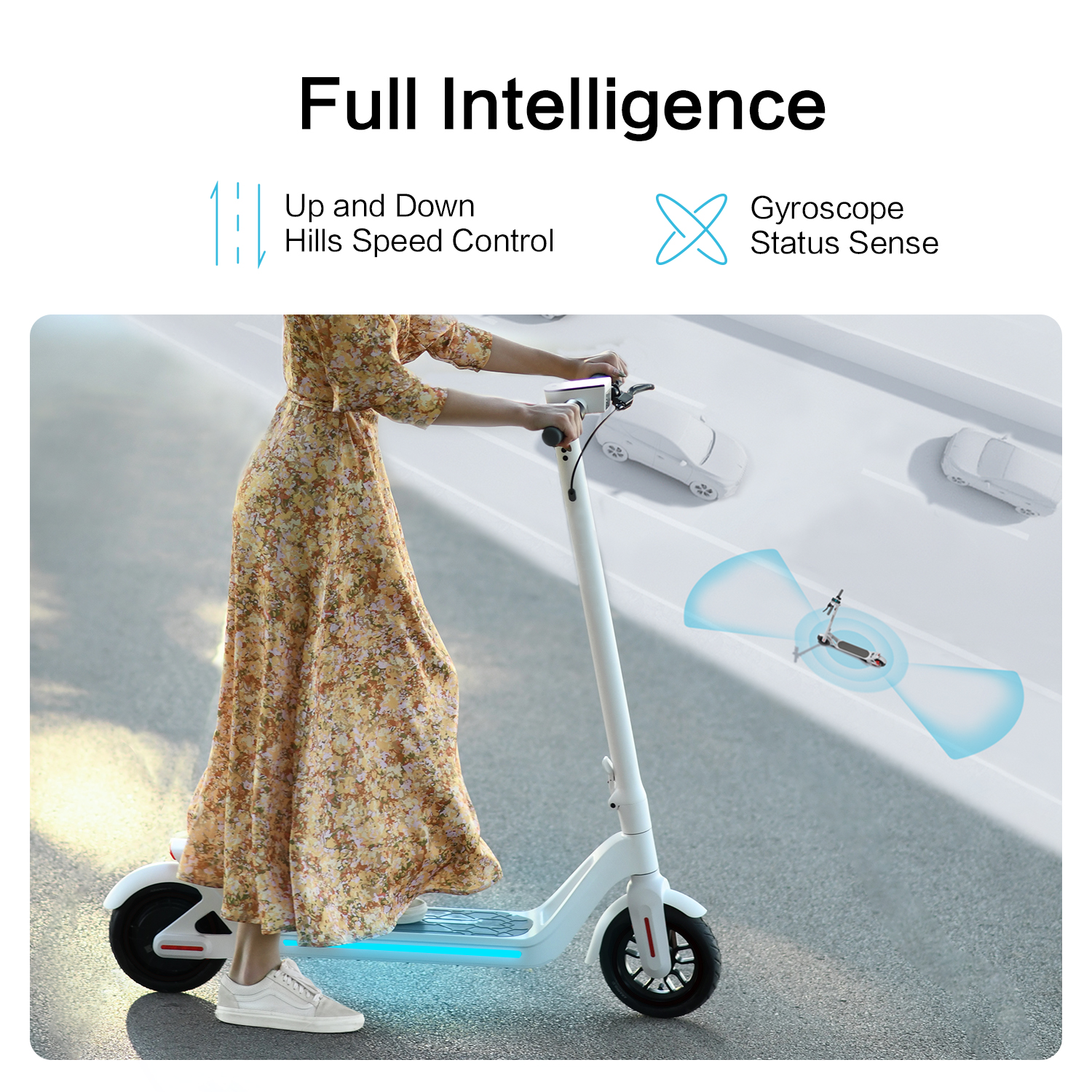 Electric Scooter A8 White