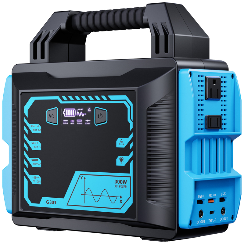 Portable Power Station 300W, Solar Generator