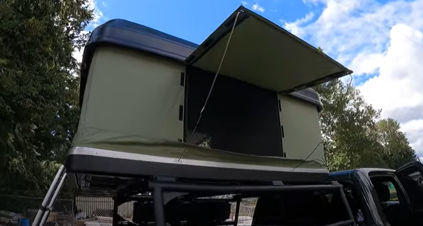 What is the solution for the Rooftop tent falling off?
